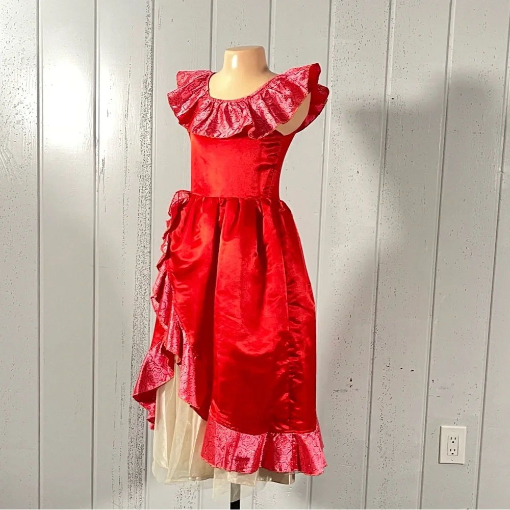***Disney Girl's  Princess Elena of Avalor  Halloween Costumes  Sz 7/8
